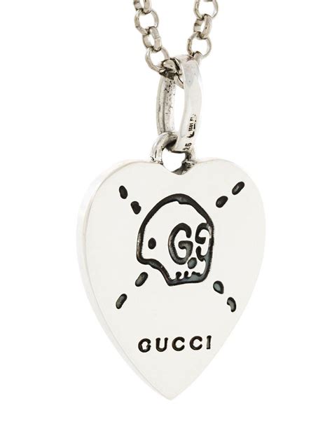 gucci ghost necklace men free shipping|gucci ghost necklace pendant pink.